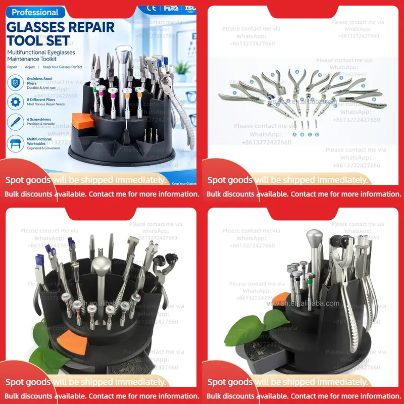 Screwdriver Set - Set Peralatan Profesional untuk Perbaikan Kacamata,