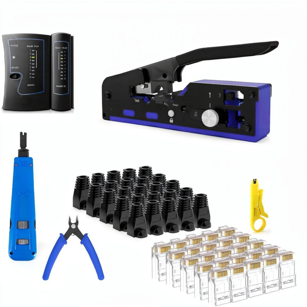 Set Alat Crimping Ethernet Tug - Pliers ulasan dan harga